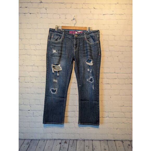 Hydraulic distressed capris size 13/14 - Picture 1 of 4